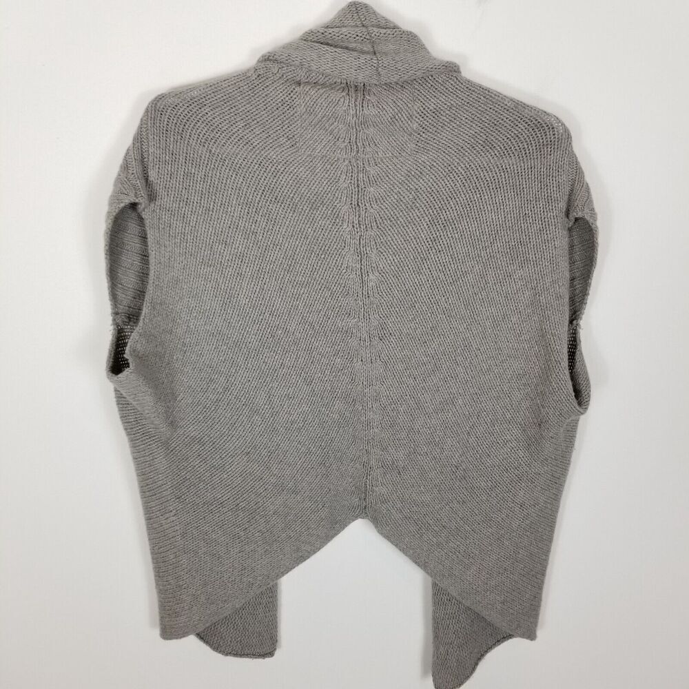 Anthropologie Angel Of The North Open Front Cardigan Sz S/M Gray Wool Blend - Picture 4 of 7